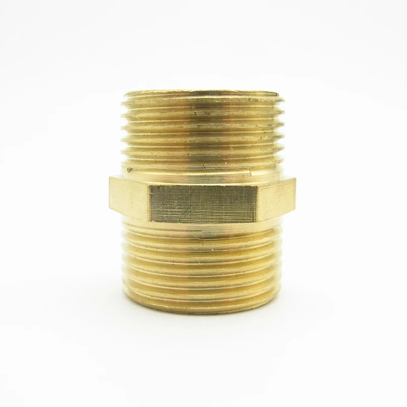 

1/2" BSP Male Thread Brass Pipe Fitting Hex Nipple Coupler Connector Adapter For Water Fuel Gas Length 30mm