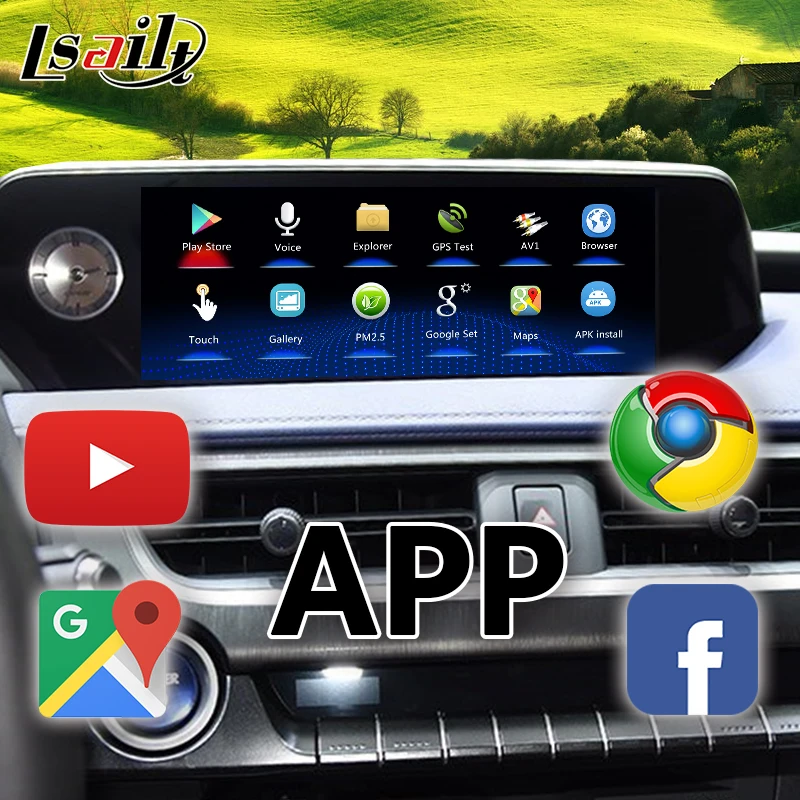 Видеоинтерфейс CarPlay/Android 4 ГБ для Lexus UX250 2018 20 Поддержка android auto YouTube GPS навигации