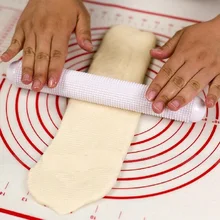 Белый не липкие частицы Скалка торт украшающий ролик выпечки пищевой пластик плавающая точка ролик выпуска прокатки