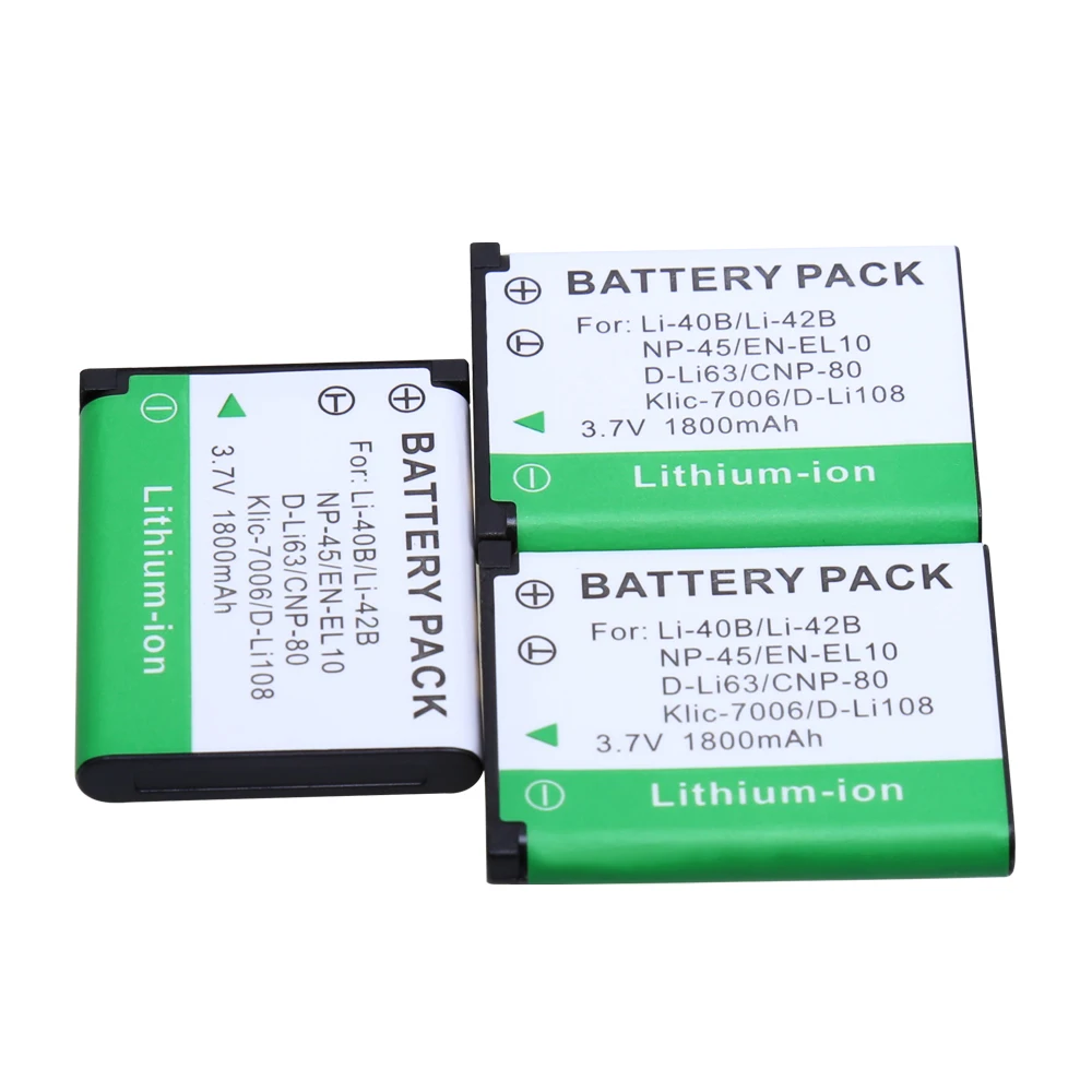 5 шт. высокое качество EN-EL10 EN EL10 LI-42B Li-40B LI42B Li 42B 40B батарея камеры для OLYMPUS U700 U710 FE230