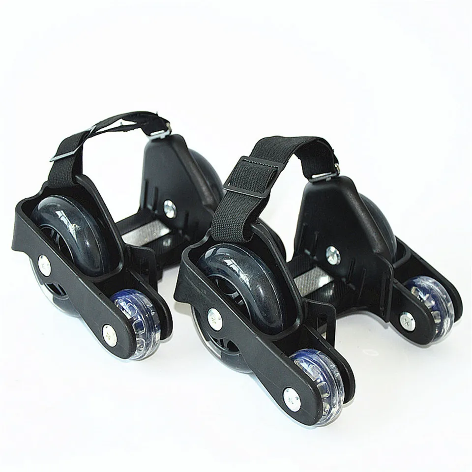 Дети взрослых мигающая обувь для роликов, скейтборда маленькие ролики на пятку флэш колеса каблук роликовые коньки спортивный ролик обувь для коньков - Цвет: 4 wheels Model 6
