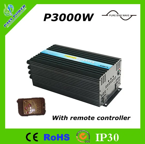 

CE&RoHS Approved,3000w/3kw DC to AC Pure Sine Wave 12V 110V 120V 60Hz 3000W Power Inverter