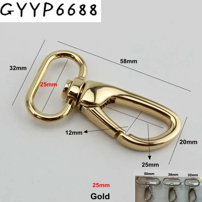 

60pcs high quality 20mm25mm32mm38mm50mm trigger snap hook swivel clasp lobster claws swivel hooks hardware hook clasp,free ship