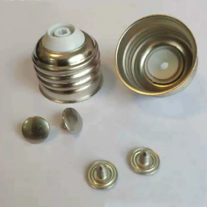 10 шт. E26 лампа алюминиевая основа Никель-покрытием для сварки лампа держатель E26 утолщенной выключатель света разъем