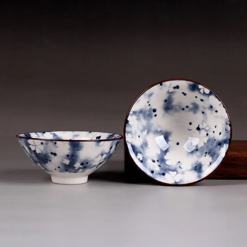 Exquisite Jingdezhen porcelain tea Cup 1pcs,Kung Fu Teacup,Chinese style pattern ceramic teacups,Tea set accessories Drinkware - Color: 04