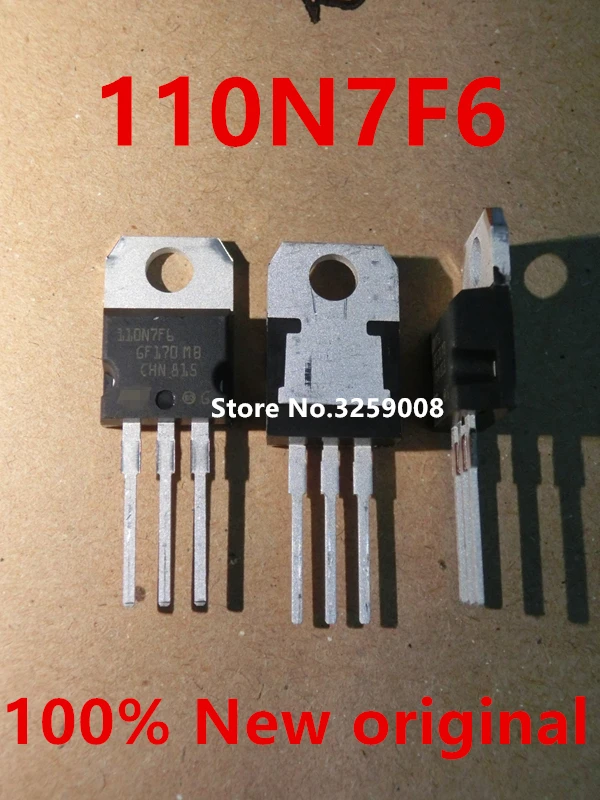 2018 + 110N7F6 STP110N7F6 TO 220 100% Новый оригинальный 10/50/100 шт.|Реле| |