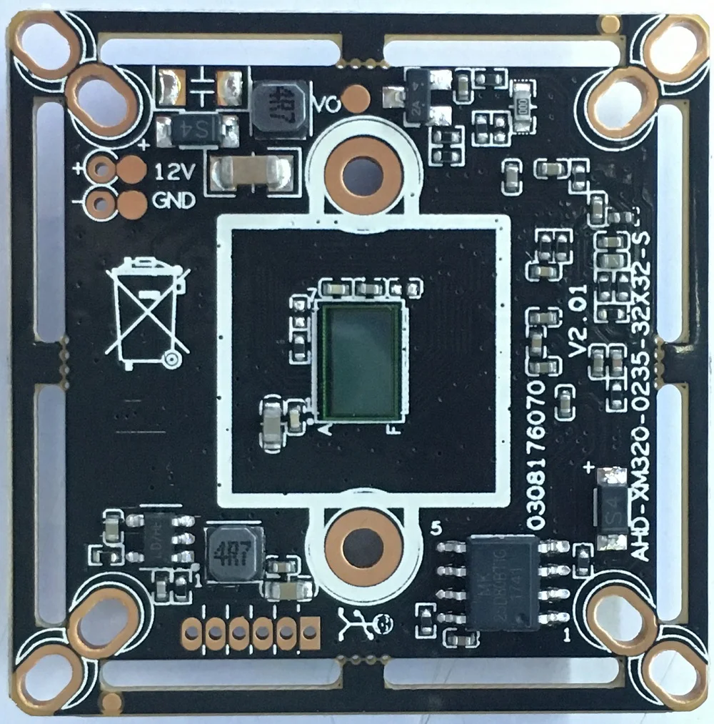

Diske 2.0MP AHD Camera Board CCTV Camera Module 1/3'' image Sensor 2235+XM320 HD AHD Camera Board