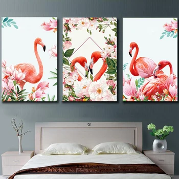 

3 Pcs/Set Flamingo Animals Abstract Painting Diy Digital Painting By Numbers Modern Wall Art Picture For Home Wall Artwork