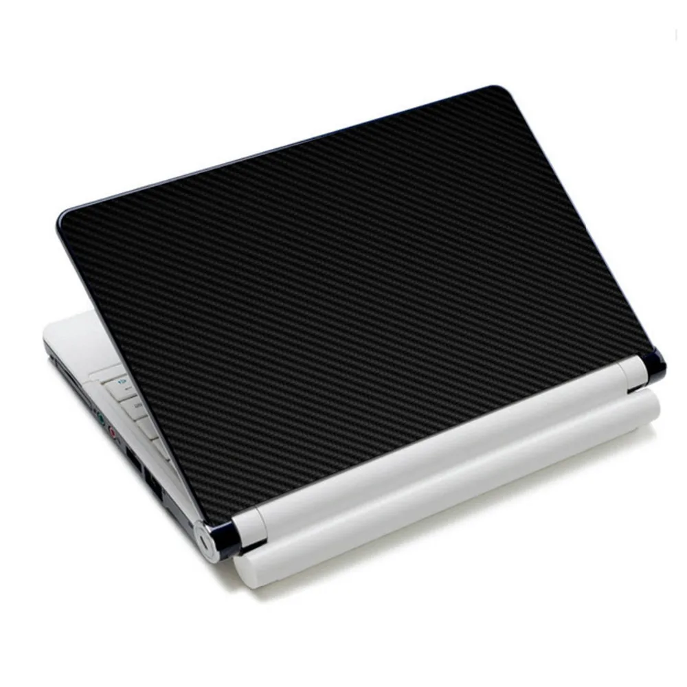 

Black 3D Carbon Fibre Skin Decal Wrap Sticker Case Cover For 17" PC Laptops Notebook 40cm x 29cm