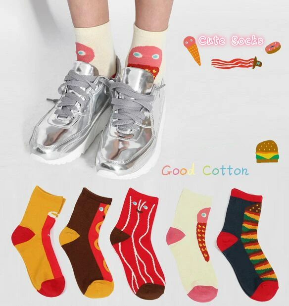 

2018 Newest Teenagers Big Girls Boys Cotton Socks Creative Cartoon Pattern 14 16 Years Children
