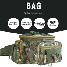 Многофункциональная нейлоновая Рыболовная Сумка На Открытом Воздухе рыболовные снасти хранение для катушки и приманки Чехол для кемпинга поясная сумка на плечо для рыбалки нахлыстом