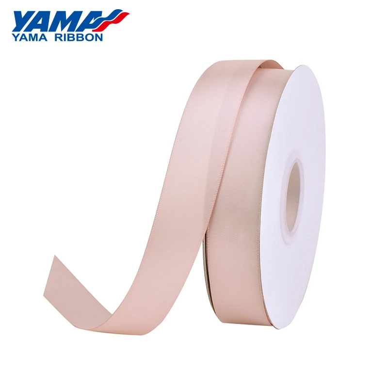 YAMA 25 28 32 38 мм 100 ярдов/партия двусторонняя атласная лента темно коричневого цвета