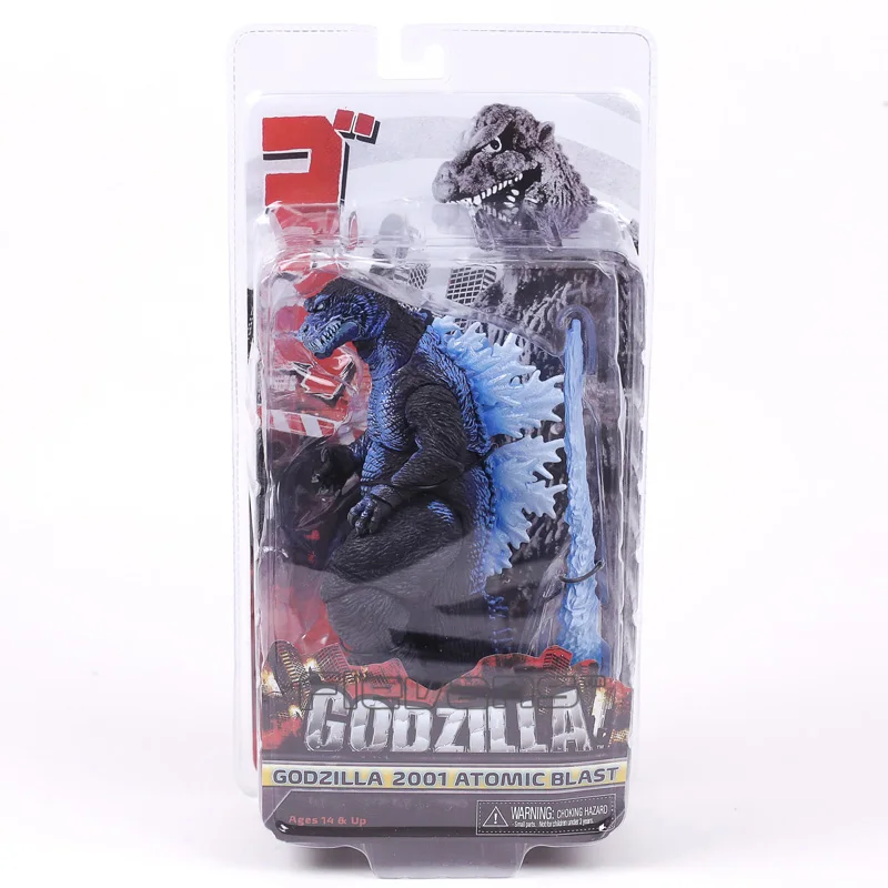 NECA классический фильм Годзилла 2001 Atomic blast ПВХ фигурку Коллекционная модель игрушки 17 см