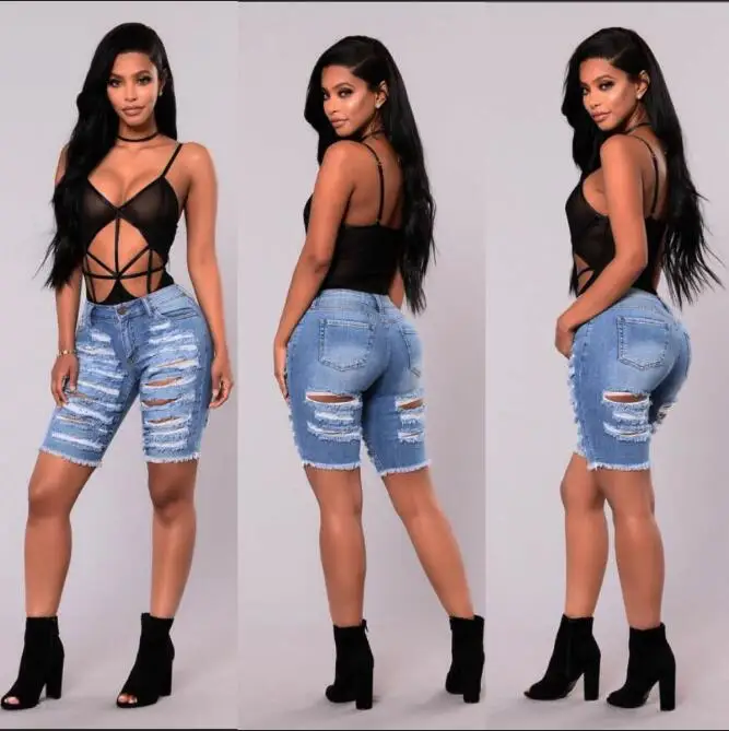 Летние рваные Большие размеры джинсы для женщин mujer женские Push Up s бойфренды деним
