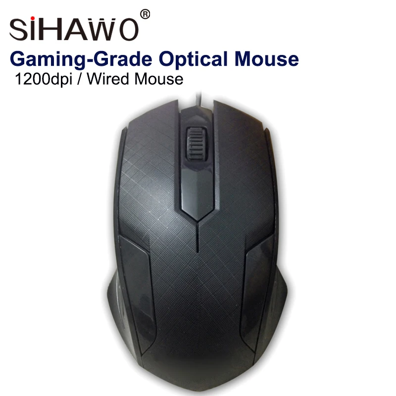 

Gaming-Grade Optical Mouse 1200dpi Wired Mouse USB mesh pattern Non-slip Wired Mouse Computer accessories supplies wholesale