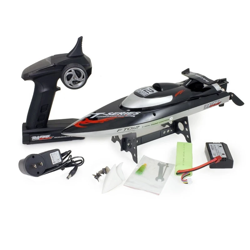 (In stock) 100% Original Feilun FT012 Brushless Motor 4CH RC Boat Water Cooling High Speed Racing RC Boat 45KM/H RTF 2.4GHz