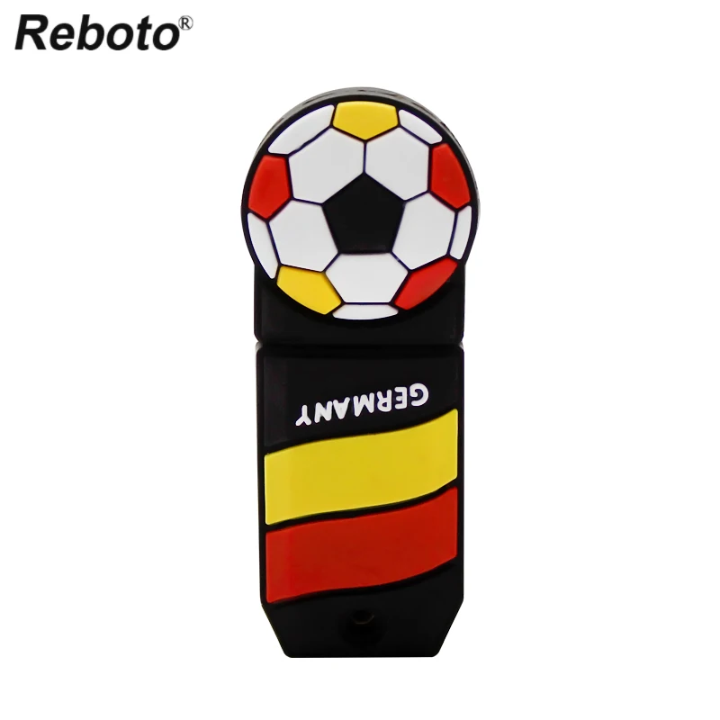Reboto USB 2.0 Pendrive Cartoon Football USB Flash Drive 16GB 8GB 4GB U Disk 64GB 32GB Mini Memory Stick