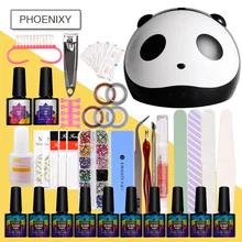 Маникюрный набор Гель-лак набор для маникюра Гель-лак наборы для ногтей 24 Вт Светодиодный светильник 8 мл Гель-лак Инструменты для маникюра Набор инструментов