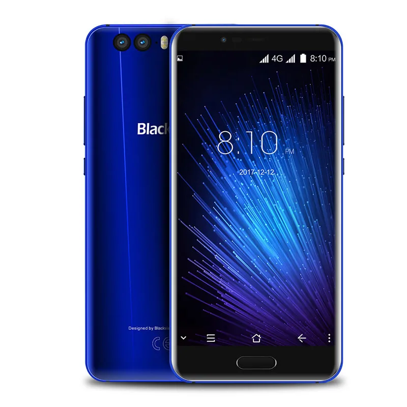 Blackview P6000 Распознавание лиц смартфон 5," FHD Full Экран Helio P25 Octa Core 6 ГБ+ 64 ГБ 6180 мАч Батарея 21+ 0,3 Мп 4G телефон - Цвет: Синий