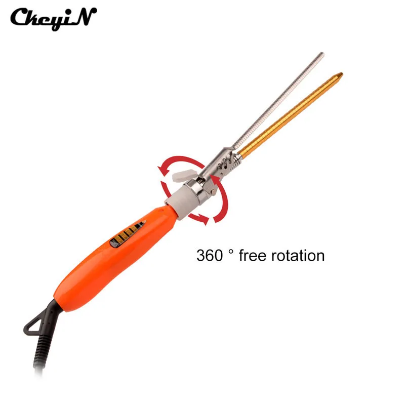 Goedkoop 9 Mm Diepe Krullend Haar Krultang Krullen Wave Machine Keramische Krultang Wand Spiraal Magic Hair Curler Roller Hair Styler styling Tool