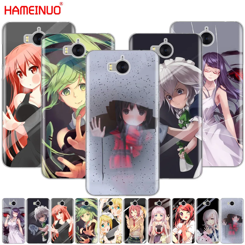 

HAMEINUO Locked In The Screen Anime Girl cell phone Cover Case for huawei honor 3C 4X 4C 5C 5X 6 7 Y3 Y6 Y5 2 II Y560 2017