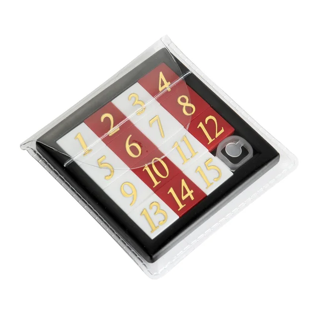 Early Educational Toy Developing for Children Plastic Number Puzzles Kids Toys Sliding Puzzle Toy 15 Tiles Logics Game Adults 4
