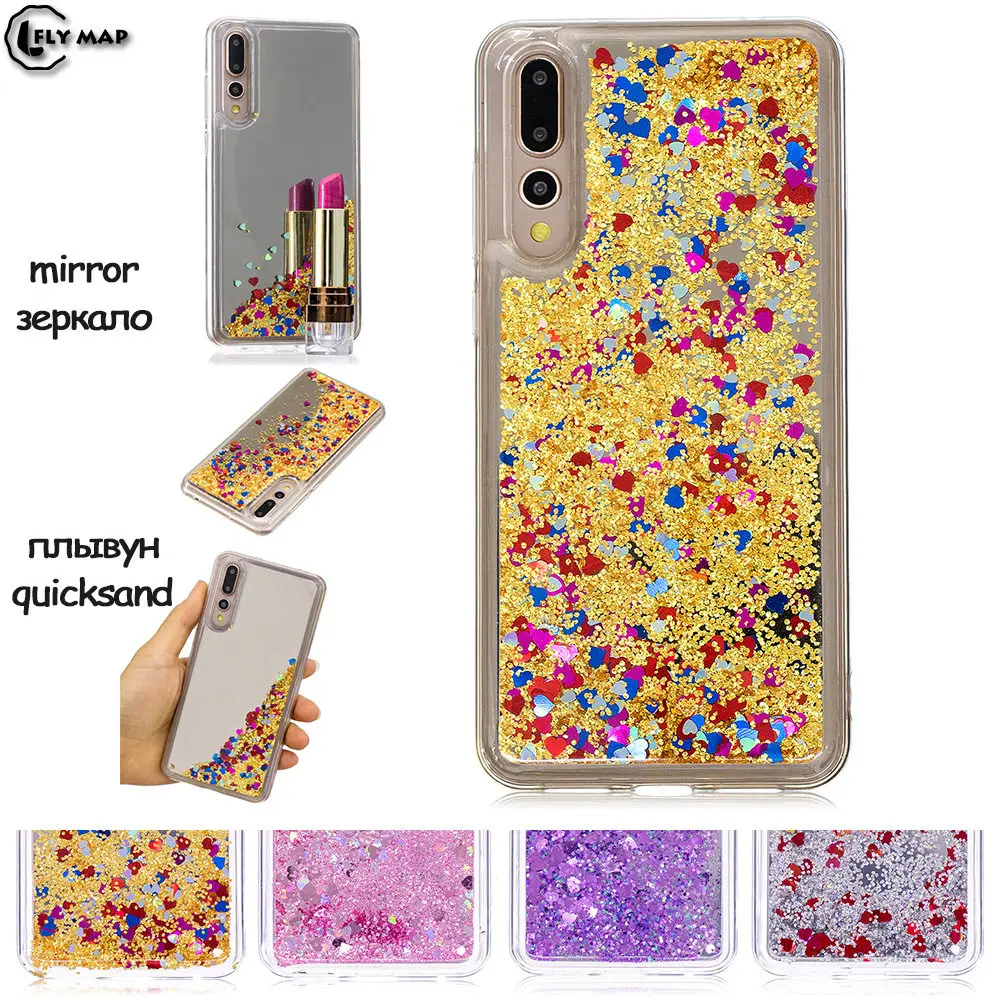 Mirror Flash Star Case For Huawei P20 Pro P20Pro Liquid Quicksand Silicone Cover For P 20 Pro CLT-L29 CLT-L04 CLT L09 AL00 L29