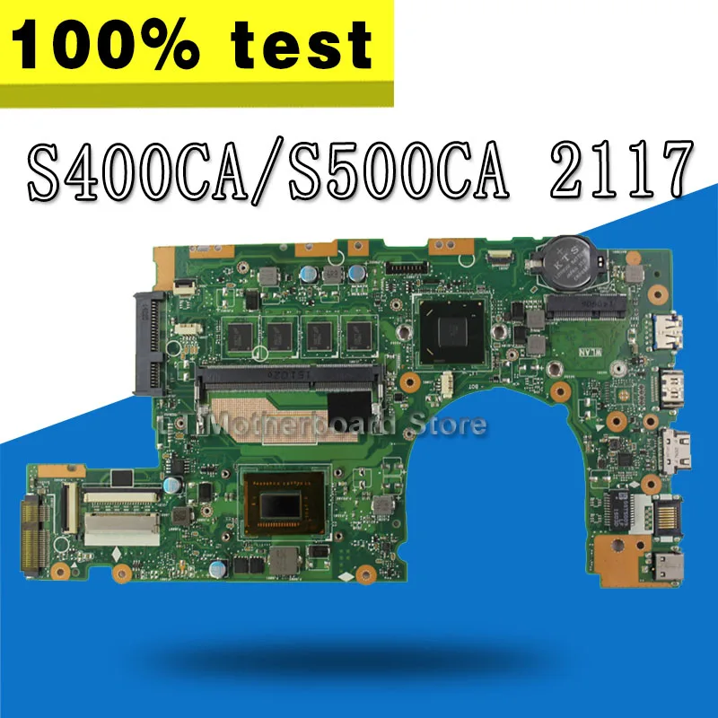 

S400CA Motherboard 2117 CPU For ASUS S400CA S500CA Laptop motherboard S400CA Mainboard S400CA Motherboard test 100% OK