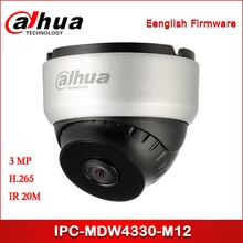 Dahua IP камера IPC-MDW4330-M12 3MP ИК Мини Eyeball сетевая камера наблюдения для безопасности