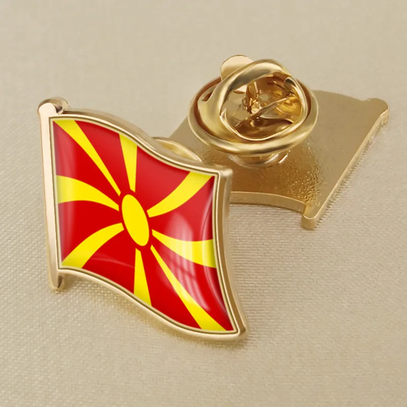 

Macedonia Single Flag Lapel Pins
