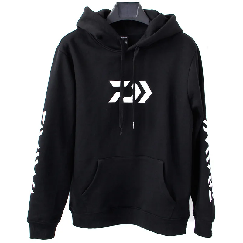 

2019 New Daiwa Winter Fleece Fishing Clothing Hooded Fishing Jacket Outdoor Sport Hiking Fishing Hoodie Clothes Sweater S-5XL