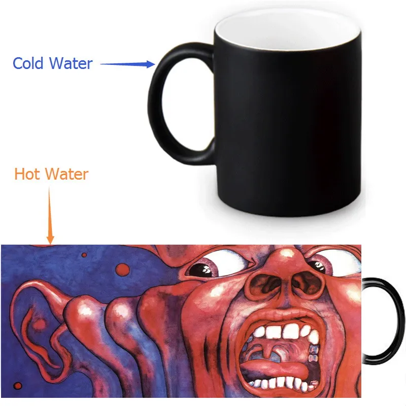 

King Crimson 350ml/12oz Heat Reveal Mug Color Change Coffee Cup Sensitive Morphing Mugs Magic Mug Milk Tea Cups