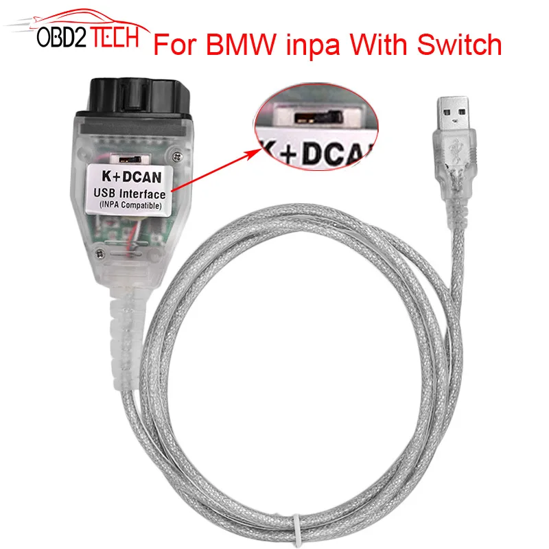 Автомобильные диагностические кабели для B MW INPA K can inpa k dcan USB OBD2 интерфейс с