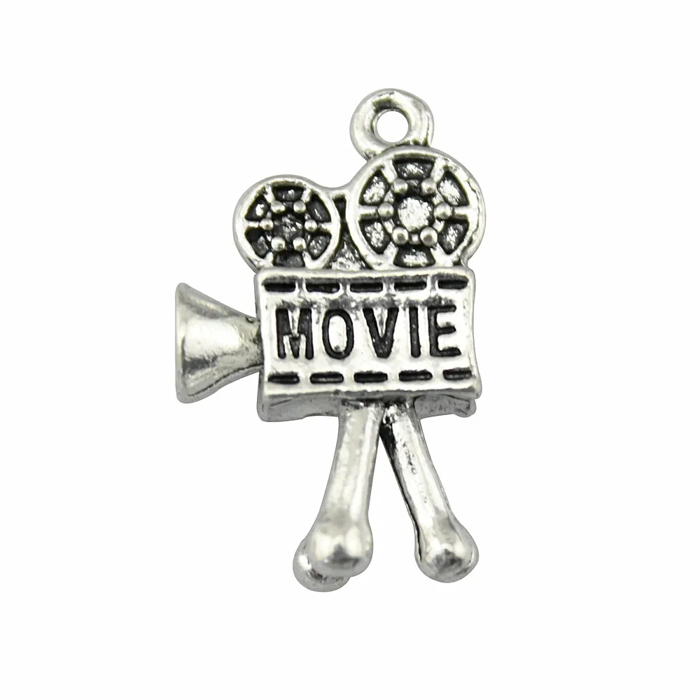 3pcs 3D Movie Player Pendant Charms For Jewelry Making Charm Movie