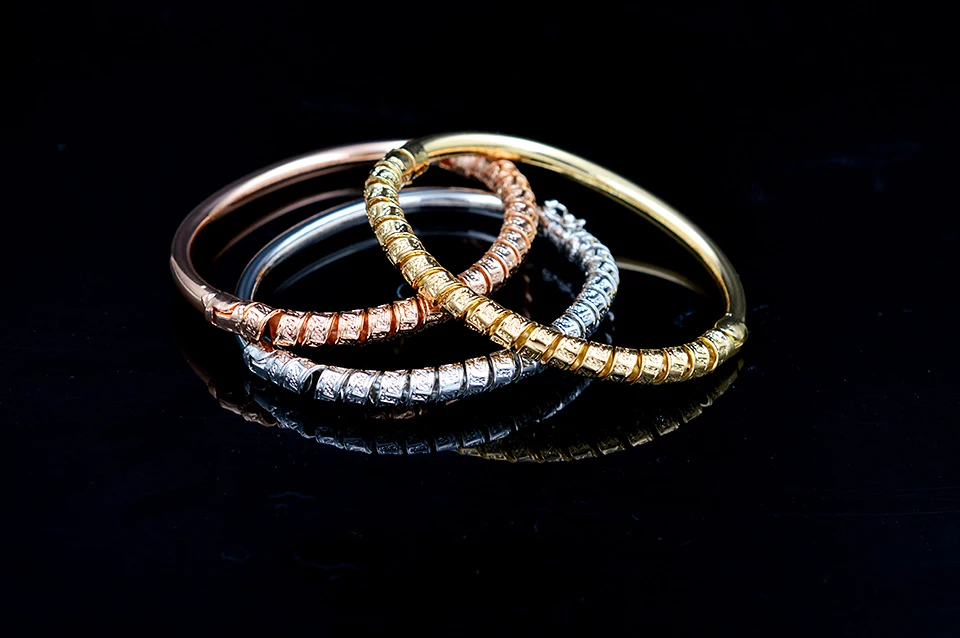 Солнечный ювелирный браслет браслеты Роза медь три цвета модные украшения для вечерние высокое качество Exquisit