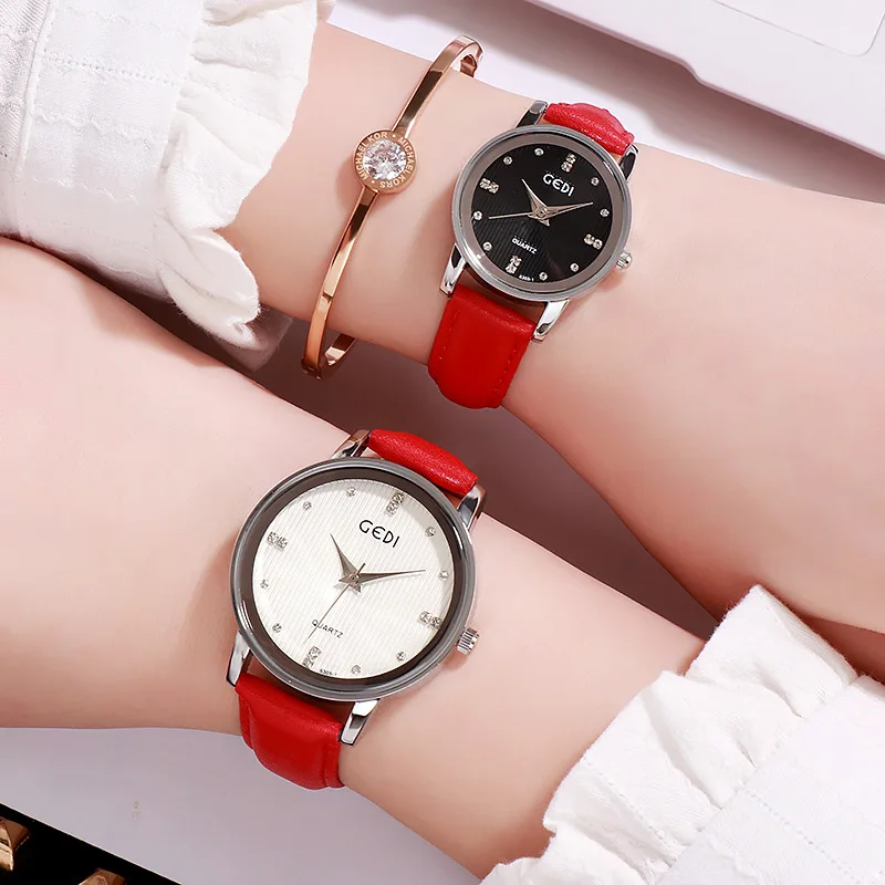 

Couple Watch Faux Leather Quartz Analog Wrist Watches 2019 women men Wristwatches Female Male Clocks Unisex Watches For Lovers