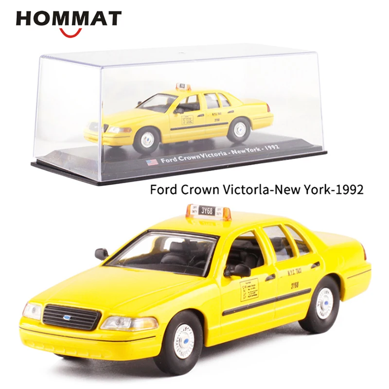 Модель такси HOMMAT 1:43 модель автомобиля из сплава металлического рождественский
