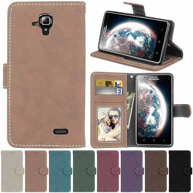 US $3.56 Phone Case For Lenovo A536 Skin Wallet Style Stand PU Leather Cover Flip Case For Lenovo A 536 A538