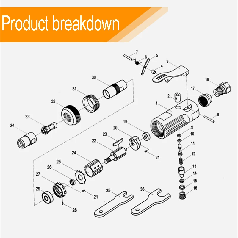 1/4" Pneumatic Tools Air Grinder Kit Micro Die Pneumatic Grinding Machine With Grinding Polish Stone Sanding Machine Tool