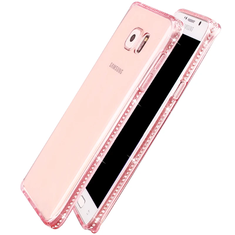 Portefeuille Glitter Rhinestones Case Cover For Samsung Galaxy S7 edge S8 Plus J3 J5 J7 2016 2017 A3 A5 A7 galaxys7 Accessories (3)