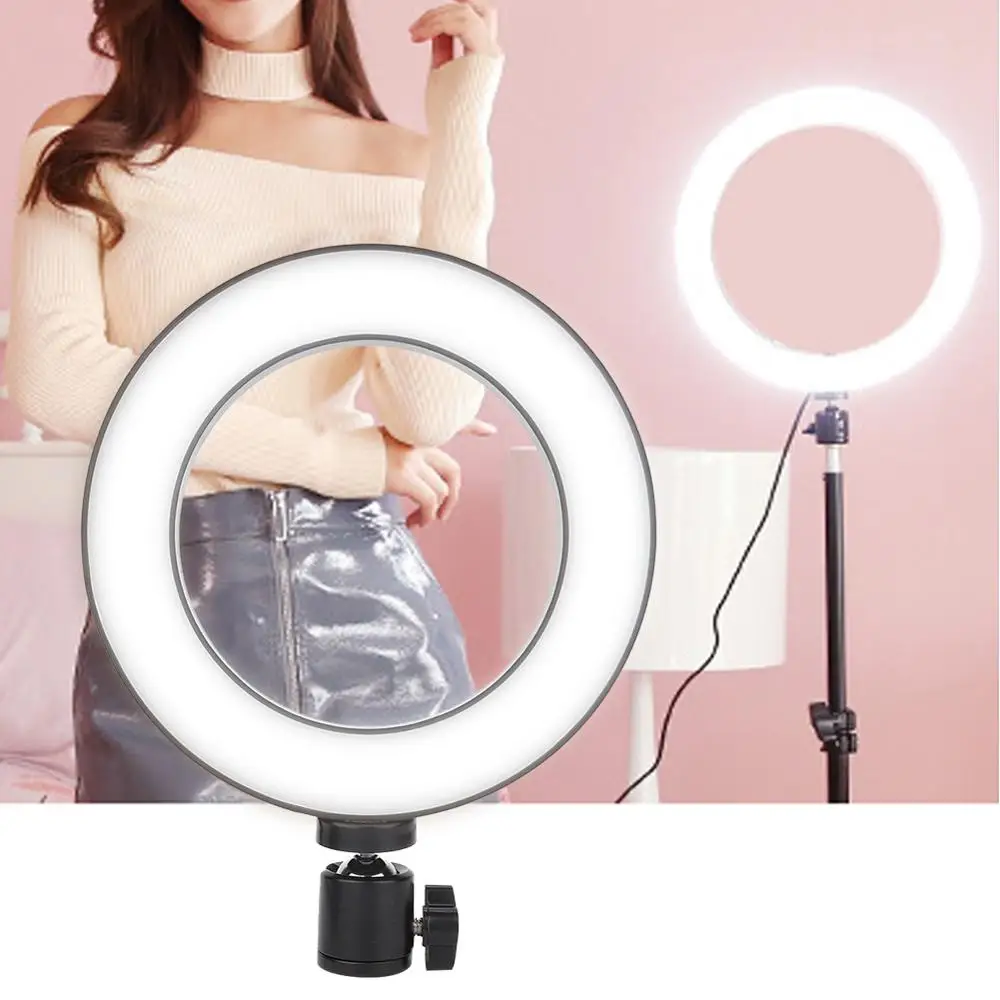 

6.5 inch LED Live Streaming Ring Light Studio Photography Selfie Tattoo Fill Light Black 10W for Vedio Makeup Tattoo Accessories