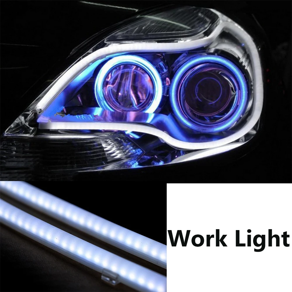 Turn signa light Auto White lamp car 12V Flexible Led Tube Strip car