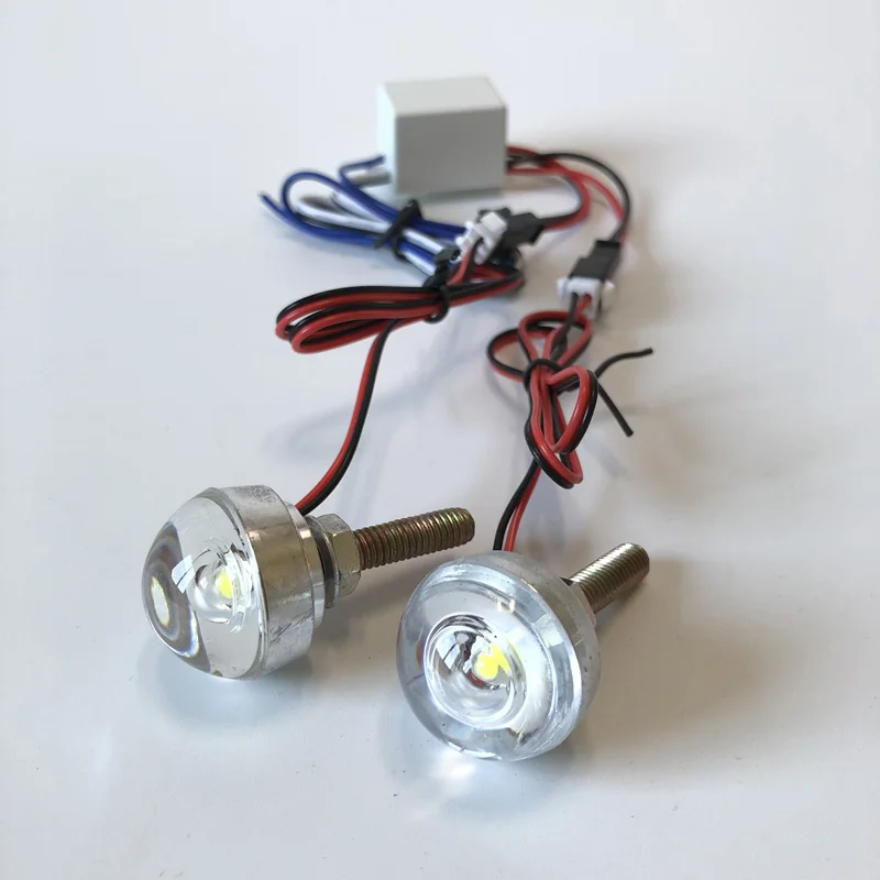 

Motorcycle License plate warning strobe light Stop brake Caution signal tail light 12v Screw Led Car driving flash fog light