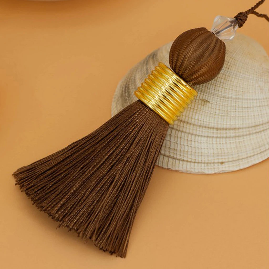 2pcs Pendant Bag Chain Key Decoration Home Decor Curtain Fashion  Long Silk Tassel DIY Window curtains Accessories