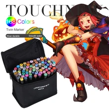 TOUCHNEW 30/40/60/80/168 Цвета маркер для белой доски двойной головкой набор маркеров для эскизов для рисования манга анимация дизайн товары для рукоделия