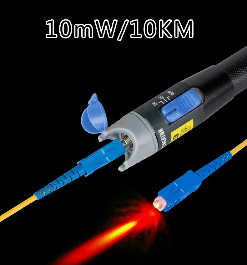 

Visual Fault Locator (VFL) 10mW ST/SC/FC Interface Fiber Optic Cable Tester Meter with 2.5mm Connector 10KM for FTTx Network
