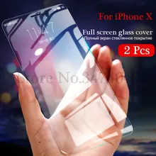 2 шт./лот 9H HD закаленное стекло для Apple iPhone X XS XR прозрачная защитная пленка для iPhone XS MAX