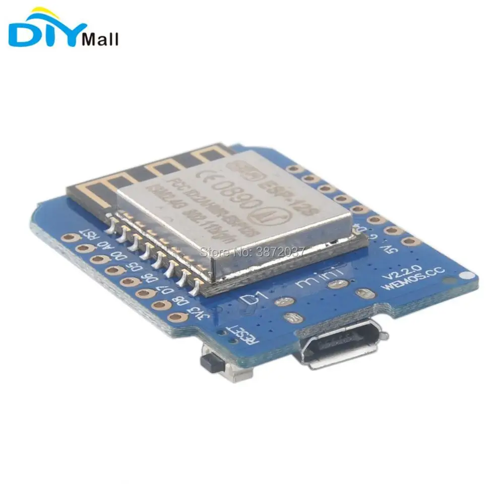 Для Wemos D1 Mini V2.2.0 WiFi ESP8266 ESP 12S макетная плата IOT Интернет вещей|Модули для умного
