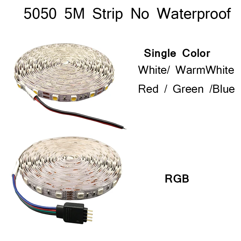 RGB светодиодные полосы света 5050 3528 SMD 5 м светодио дный 60 led светодио дный s/m светодиодные гибкие полосы света ИК пульт дистанционного