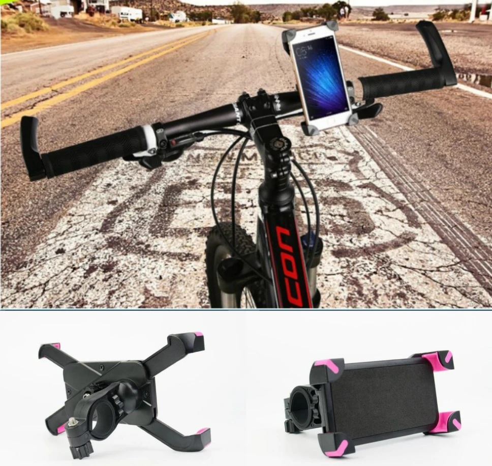 Universal 4 6 inch Cell Phone Holder Bike Bicycle Handlebar Mount For